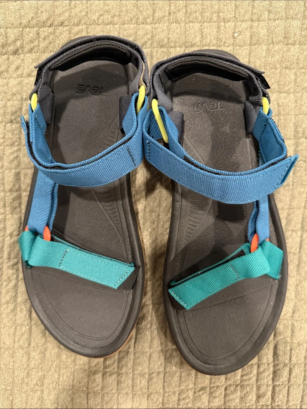 Teva Hurricane XLT2  Blue and Teal Sport Sandals with Adjustable Straps Size 11